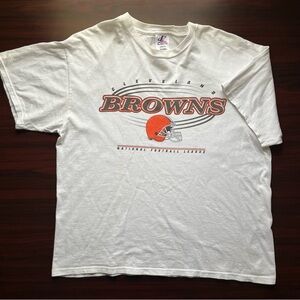 Vintage Cleveland Browns T Shirt Mens XL NFL Football 90s Logo Athletic